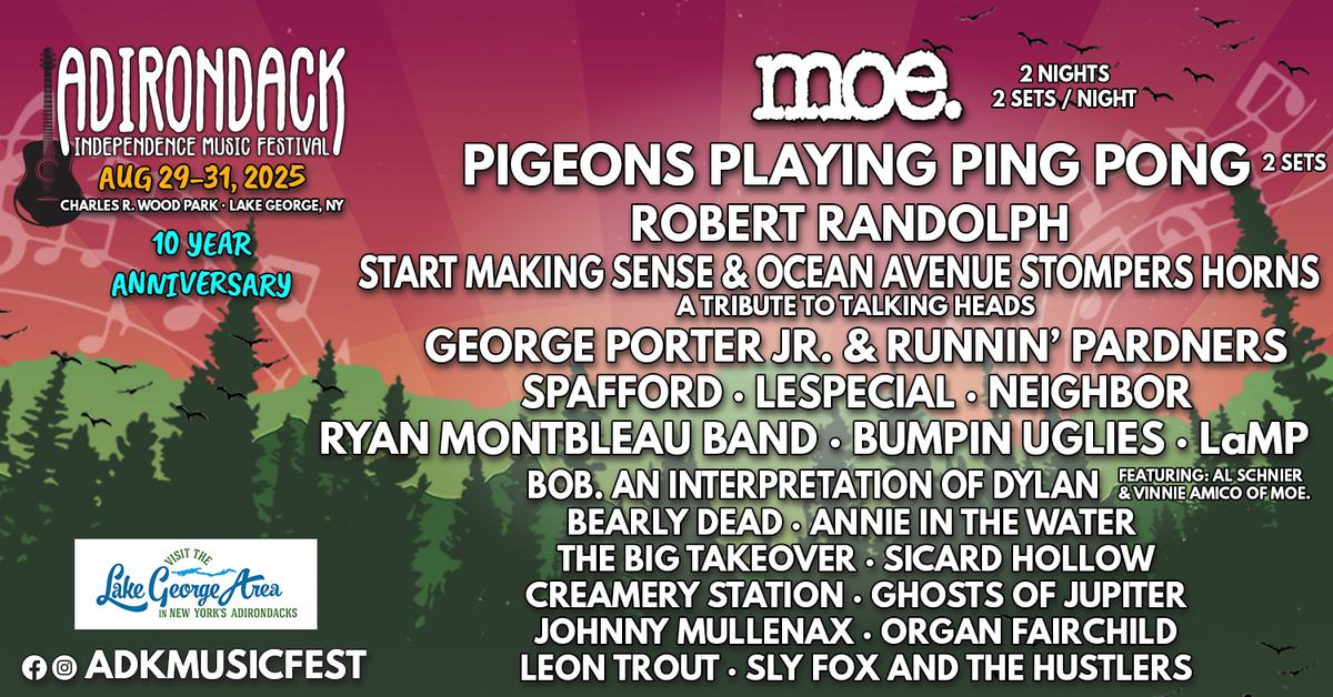 2025 Adirondack Independence Music Festival - 3 Day Pass at Charles R Wood Festival Commons, 29 August | AllEvents