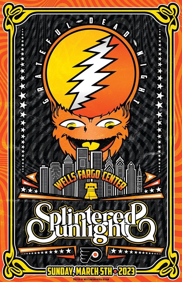 1.8 Splintered Sunlight Flyers Grateful Dead Night, Wells Fargo