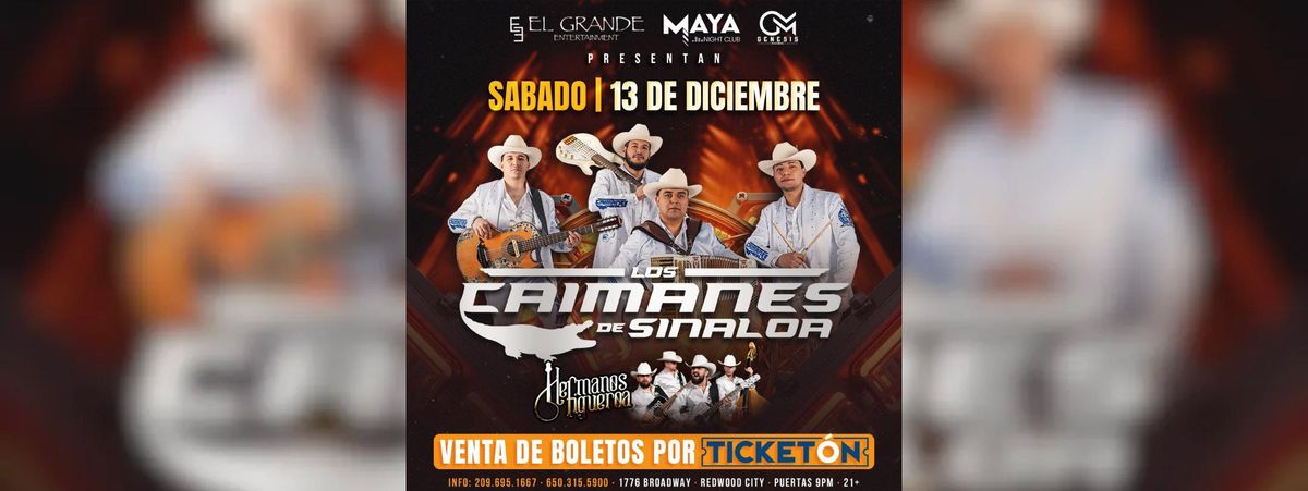 LOS CAIMANES DE SINALOA & LOS HERMANOS FIGUEROA, 13 December | Event in Redwood City | AllEvents