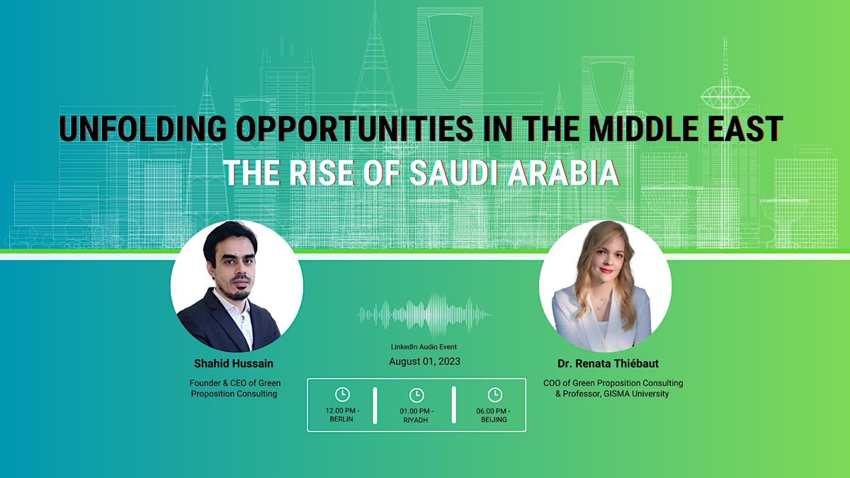 Unfolding Opportunities in the Middle East The Rise of Saudi Arabia, August 1 2023 Online