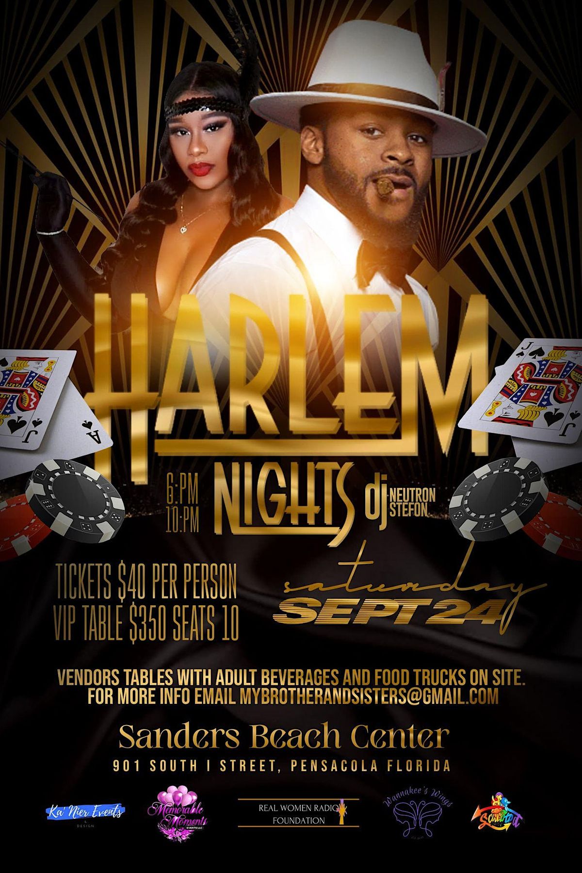 Harlem Nights Pensacola Edition, Sanders BeachCorinne Jones Resource