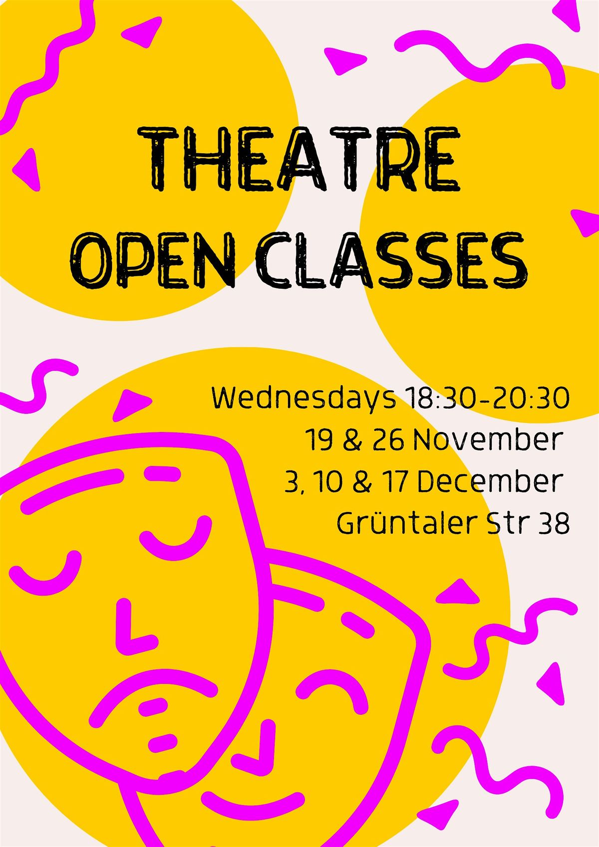 Open Theatre Classes, 3 December | Event in Berlin | AllEvents