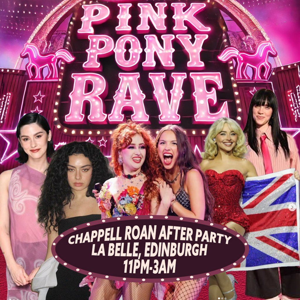Pink Pony Rave: Chappell Roan After Party (Edinburgh), 26 August | Event in Edinburgh | AllEvents