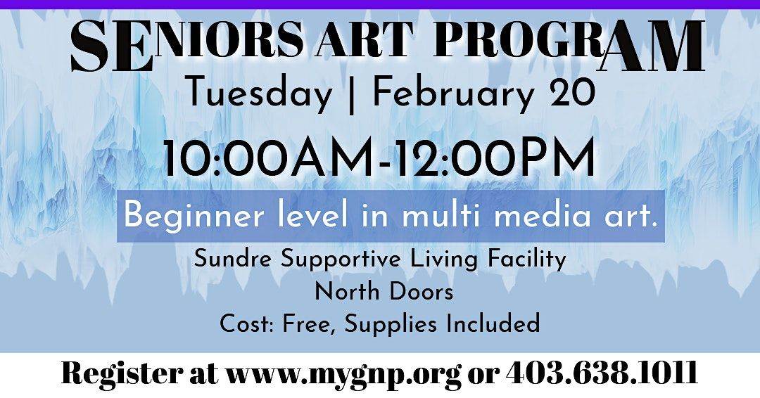 Seniors Art Program, Sundre Seniors Supportive Living Facility, olds