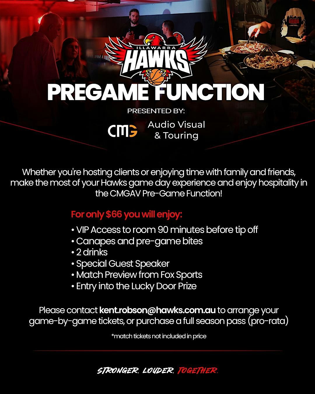 Illawarra Hawks v SE Melbourne Phoenix Pre-game Function, 4 December | Event in Wollongong | AllEvents