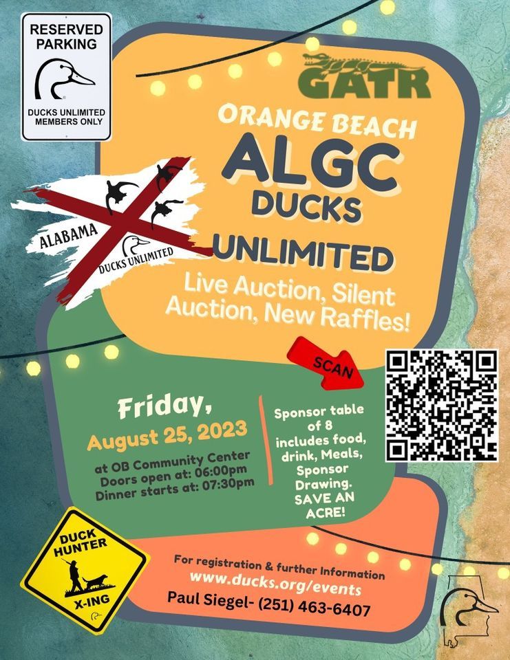 Alabama Gulf Coast Ducks Unlimited Dinner, Auction and Raffle Event