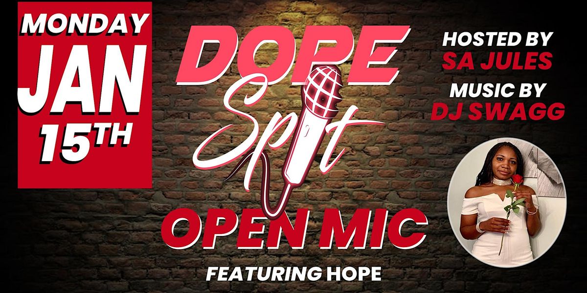 Dope Spit Open Mic (featuring Hope), Ikonz Sportsbar & Grill, Augusta