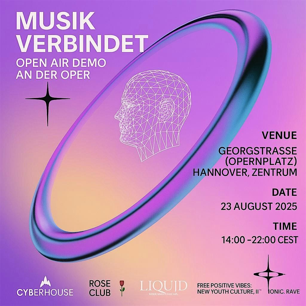 SPENDE: MUSIK VERBINDET OPEN AIR DEMO & NIGHTLIFE FREE WORKS IN HANNOVER, 23 May | Event in Hannover | AllEvents
