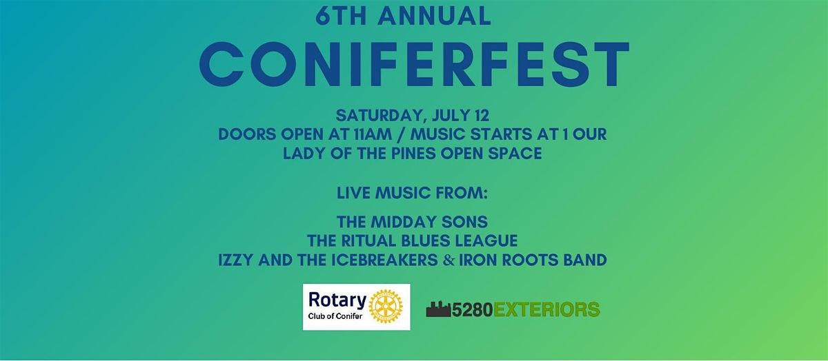 ConiferFest 2025 6th Annual, 12 July | Event in Conifer | AllEvents