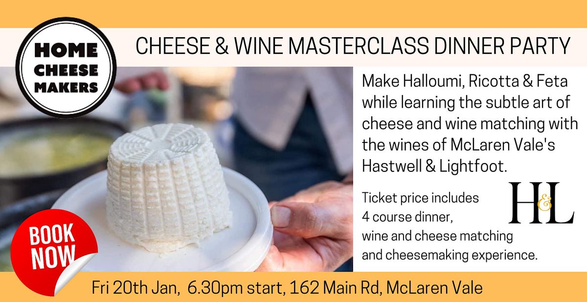 Cheese & Wine Masterclass cheesemaking 20th Jan 23, Meeting