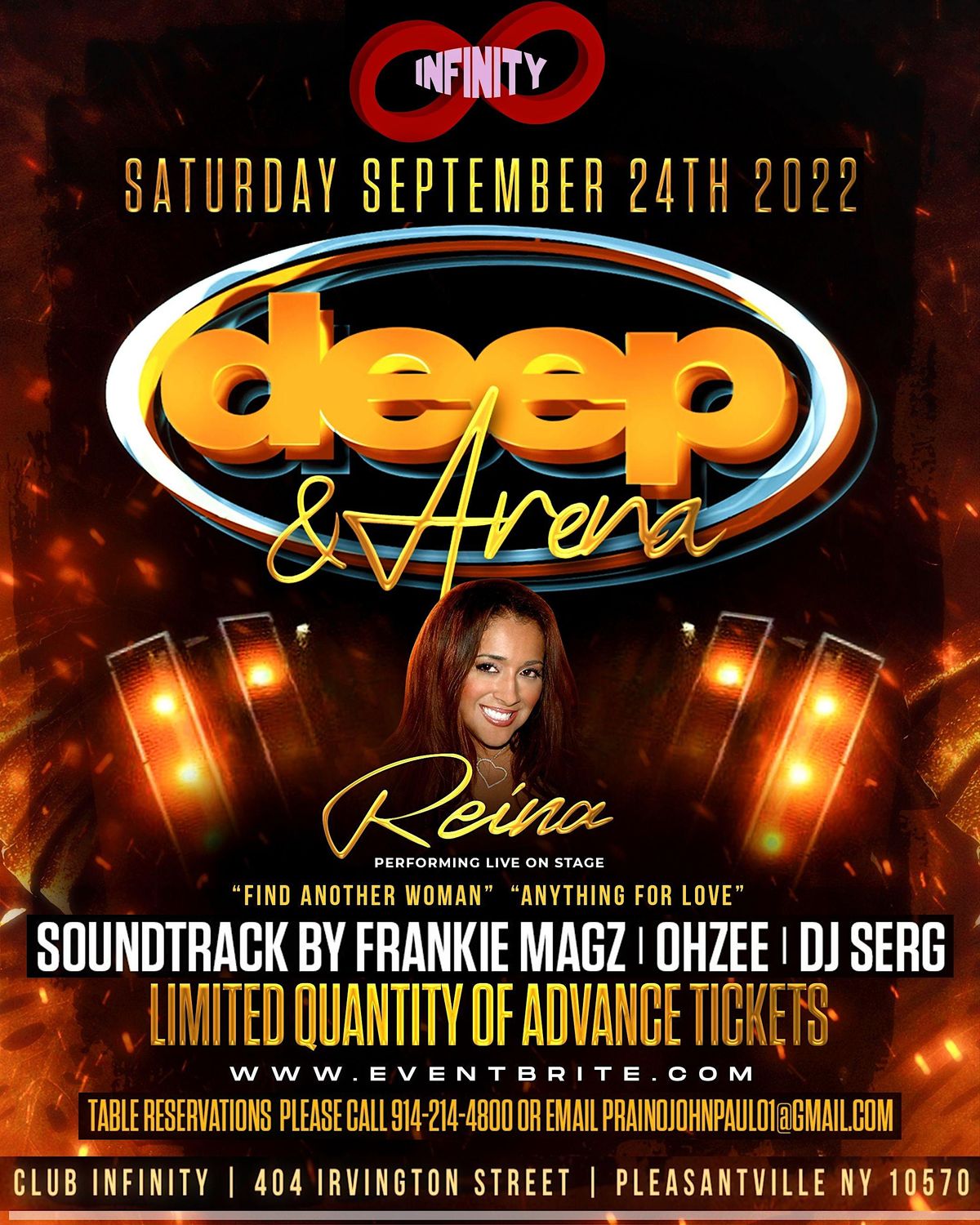 Deep and Arena Classics with Reina, Club Infinity, Pleasantville, 24