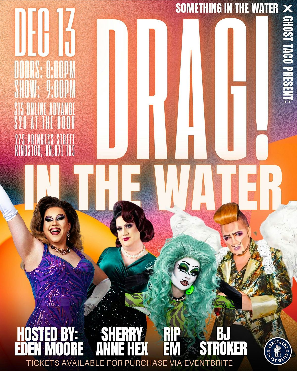 Drag! In The Water, 13 December | Event in Kingston | AllEvents