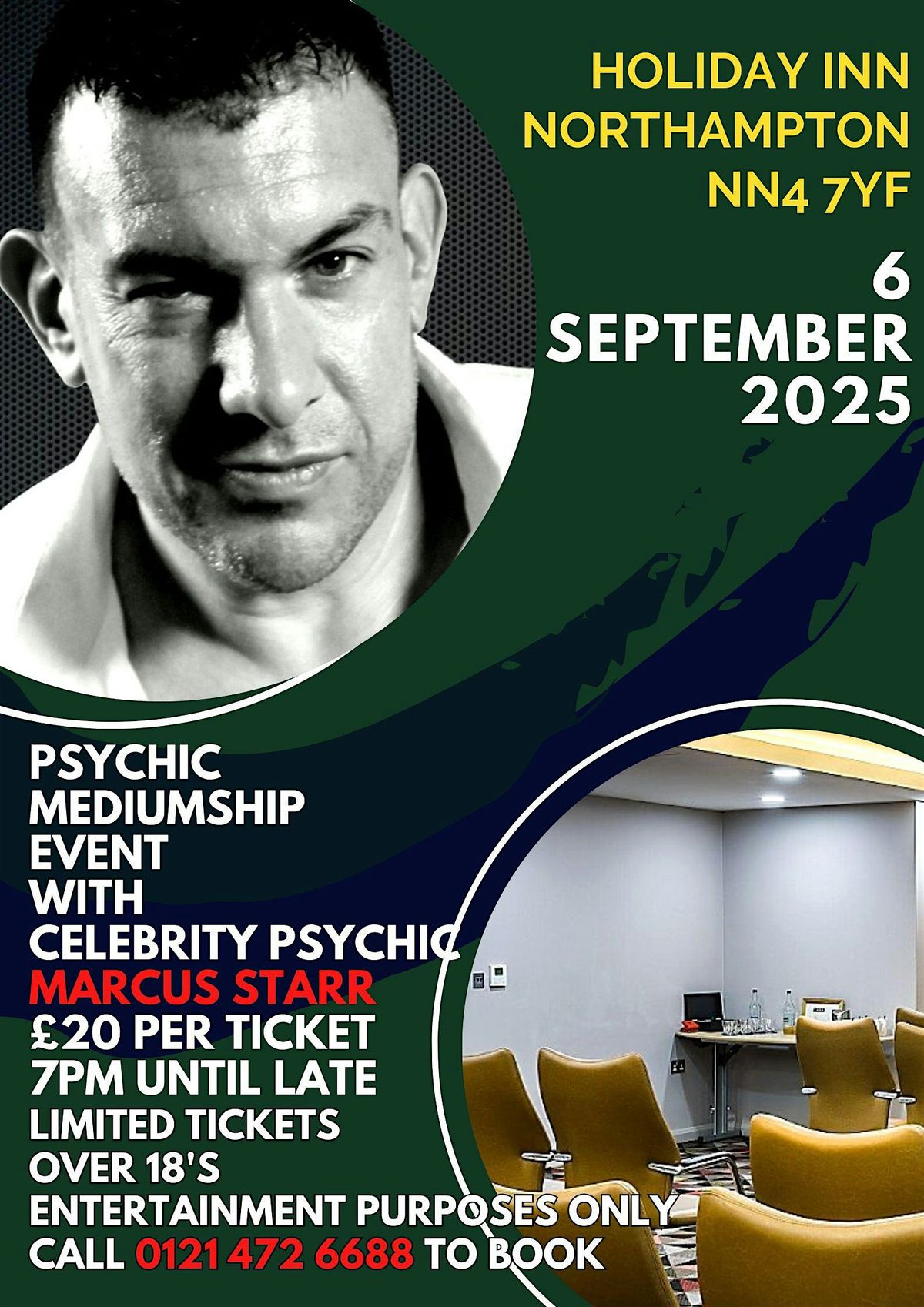 Psychic Mediumship Event with Marcus Starr @ Holiday Inn Northampton, 6 September | Event in Northampton | AllEvents