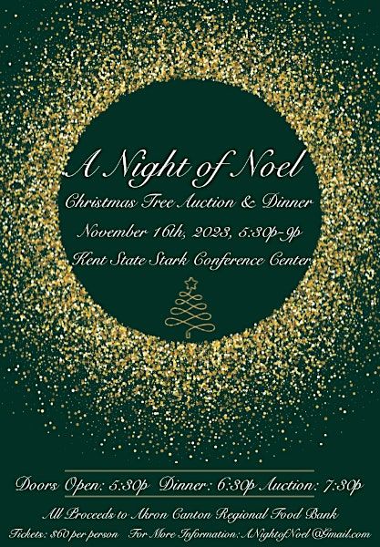 A Night of Noel Christmas Tree Auction & Dinner, Kent State Stark