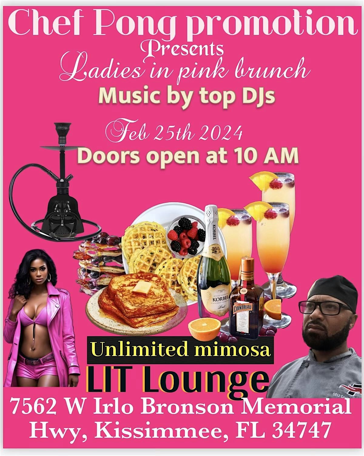Ladies in Pink Brunch Lit Lounge Kissimmee, LIT LOUNGE, West Irlo