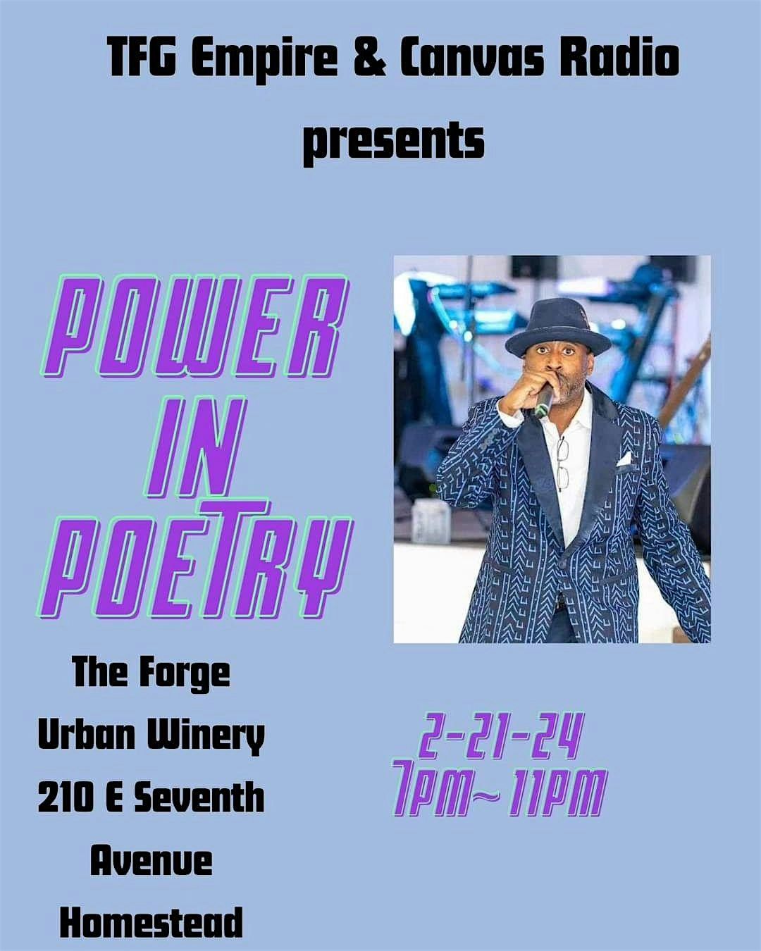Power In Poetry Presented by TFG Empire & Canvas Radio,