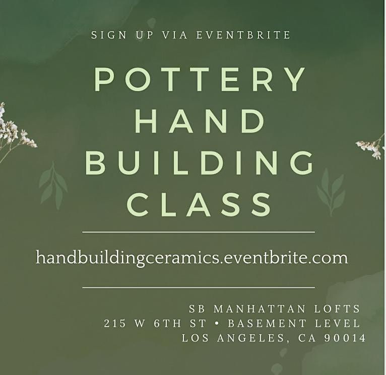 Pottery Class - Handbuild a Ceramic Pipe; All levels welcomed | Event in Los Angeles | AllEvents