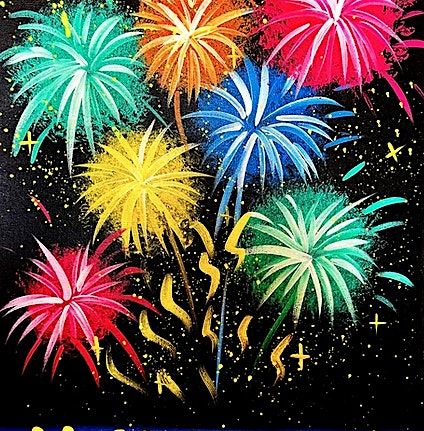 Fireworks Sip & Paint, Phearless Art Studio, Moreno Valley, 1 July 2024