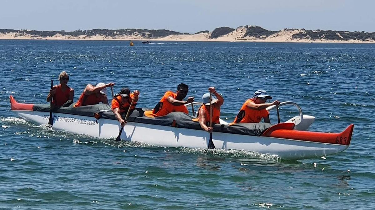 Outrigger canoeing session for beginners, Fremantle Outrigger Canoe