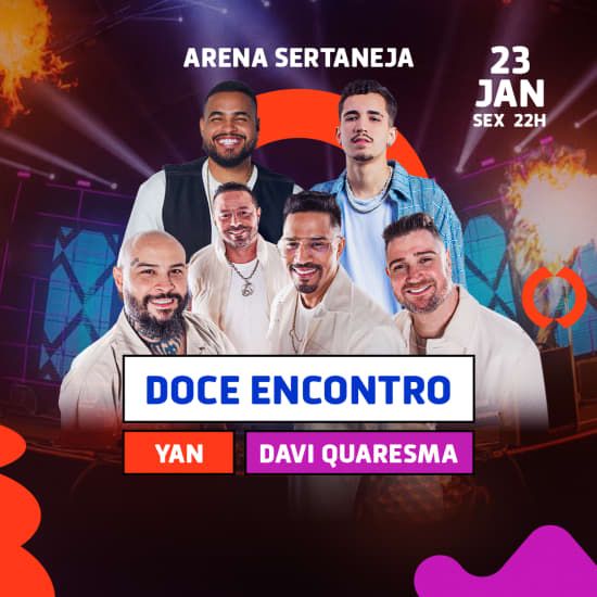Show do Doce Encontro, Yan e Davi Quaresma no Arena Sertaneja, 23 January | Event in Guarulhos | AllEvents