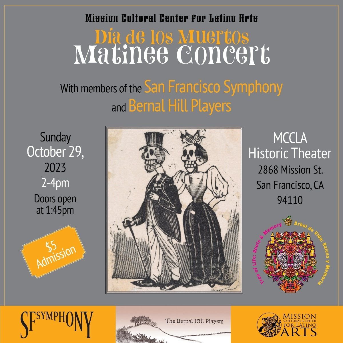 San Francisco Symphony - Dia De Los Muertos Lina at Davies Symphony Hall, 1 November | Event in San Francisco