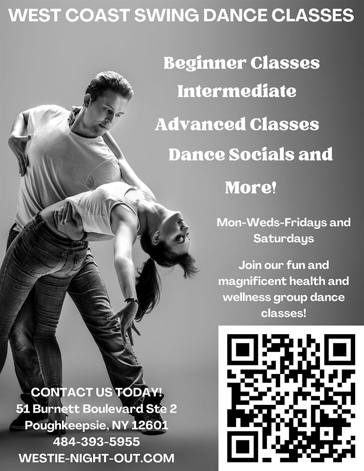 Beginner West Coast Swing Dance Classes | Event in Poughkeepsie | AllEvents