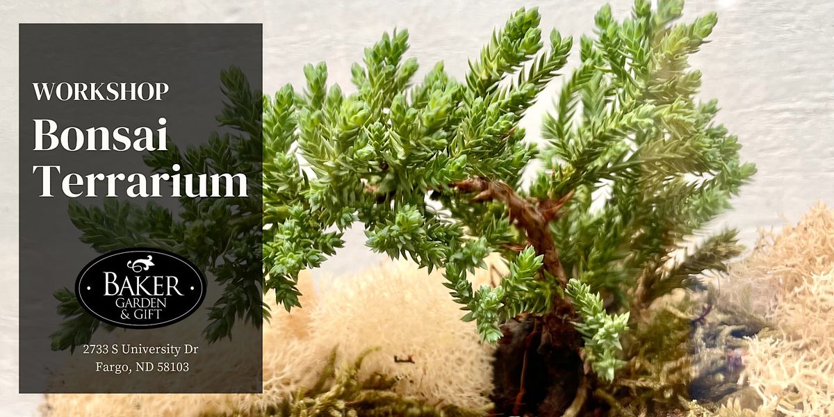 Bonsai Terrarium, Baker Garden & Gift, Fargo, 13 April 2023 AllEvents.in