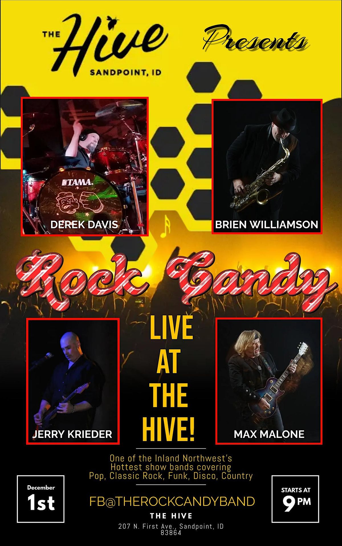Rock Candy Band, The Hive, Sandpoint, December 1 2023 AllEvents.in
