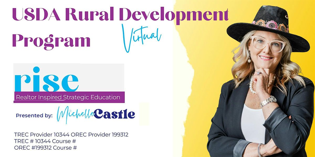 Usda Rural Development Program USDA Rural Development Program CE class for real estate agents, CENTURY ...