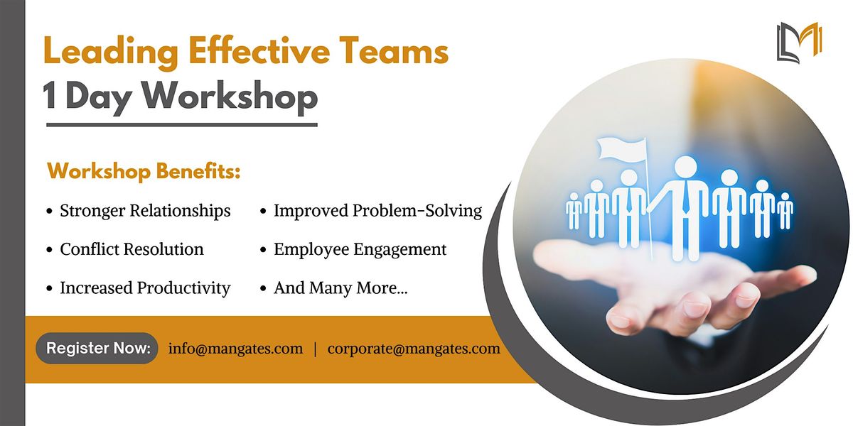 Leading Effective Teams 1 Day in Lafayette, LA, For venue