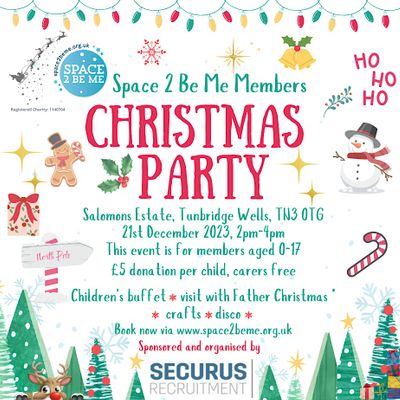 Salomons Space 2 Be Me Christmas Party (Under 18s)