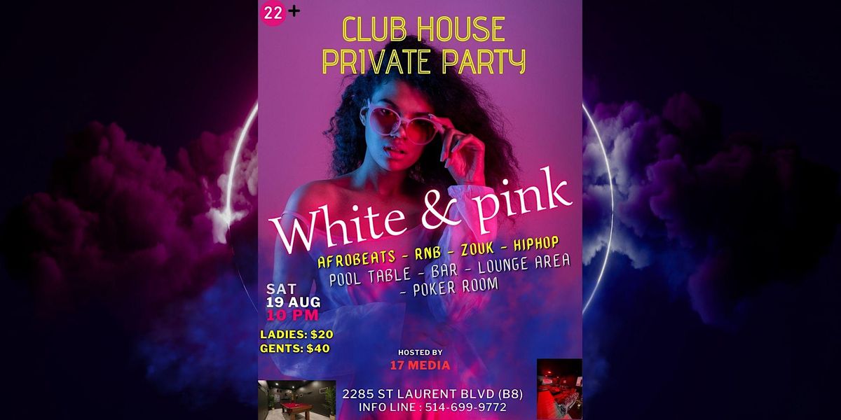 White & Pink Club House Ottawa Gatineau, 2285 St. Laurent Blvd (B8