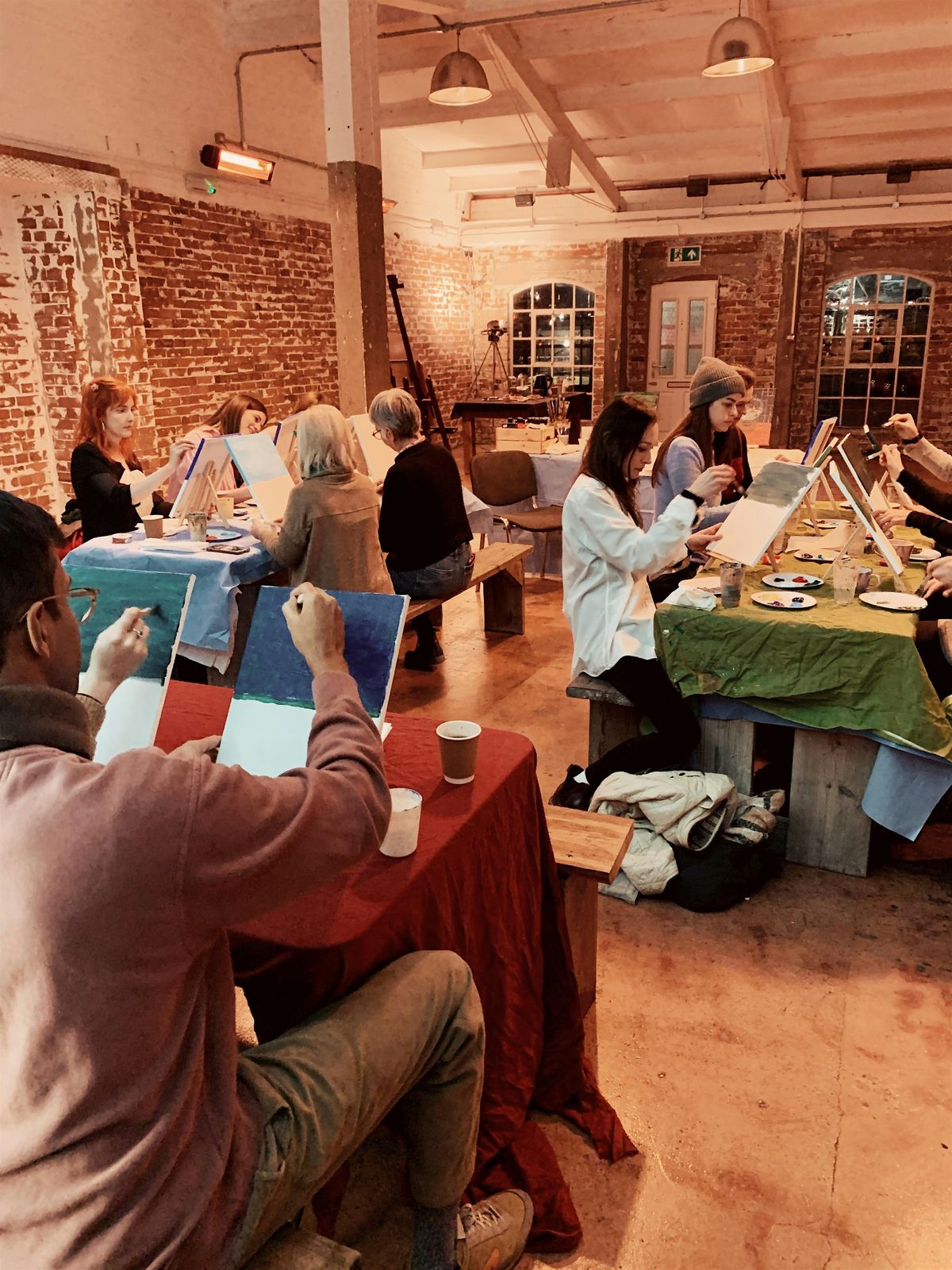 Cosy Corner Painting Workshops Vittoria Wharf Studio London cosy-corner-painting-workshops-vittoria-wharf-studio-london