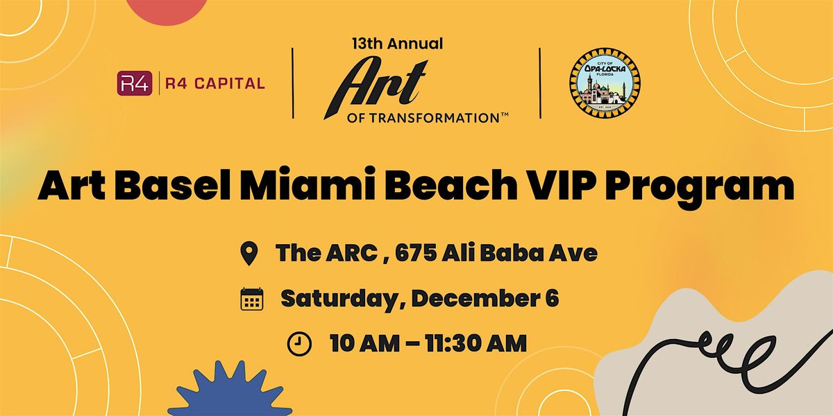 Art Basel Miami Program - VIP Lecture & Guided Tour, 6 December | Event in Opa-locka | AllEvents