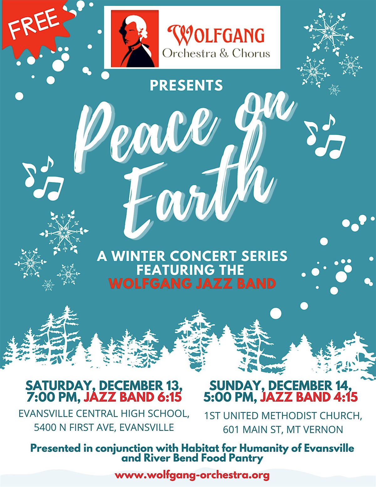 "Peace on Earth" by Wolfgang Orchestra & Chorus, 14 December | Event in Mount Vernon | AllEvents