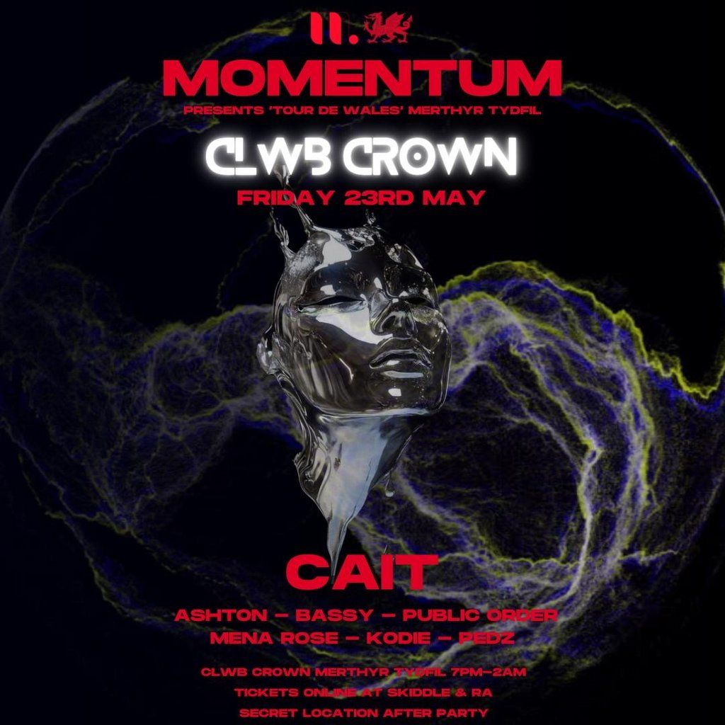 Momentum at Clwb Crown, Merthyr Tydfil, 23 May | Event in Merthyr Tydfil | AllEvents