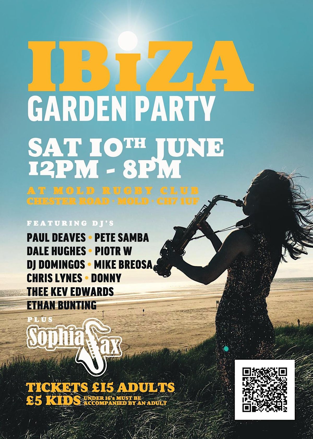 The Mold Garden Party with Sophia Sax!, Mold Rugby Club, 10