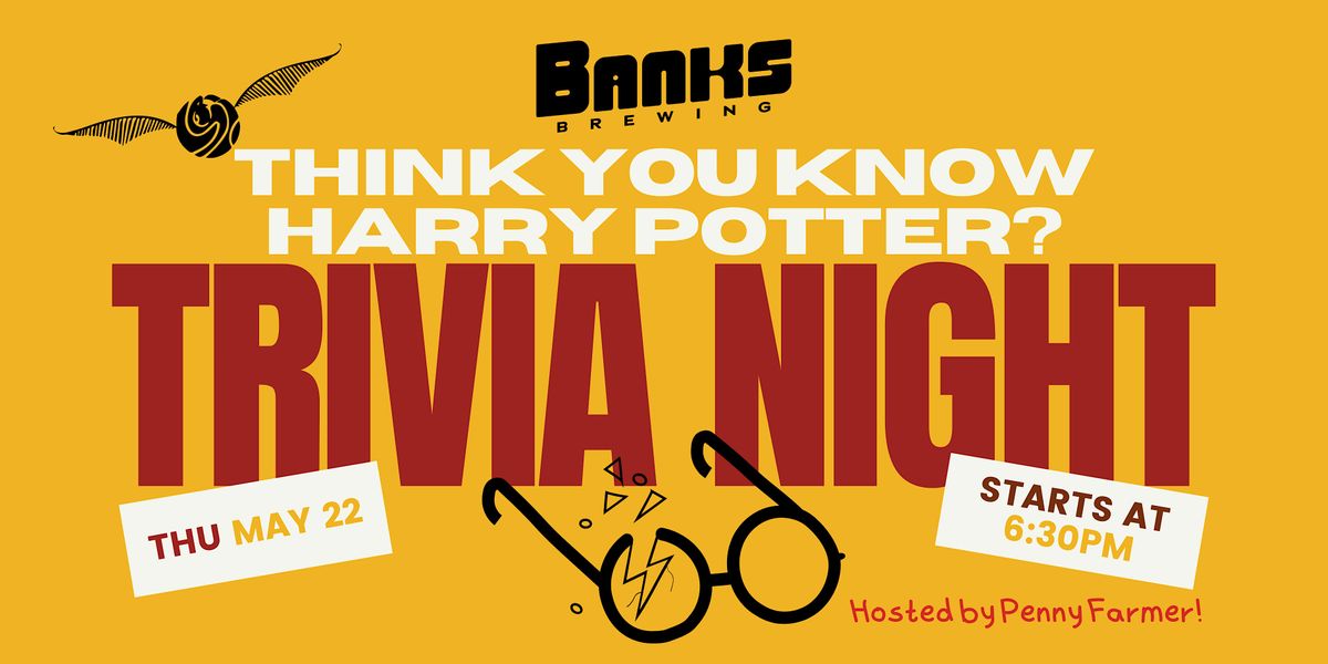 HARRY POTTER TRIVIA BANKS, Banks Brewery, Seaford, 22 June 2023