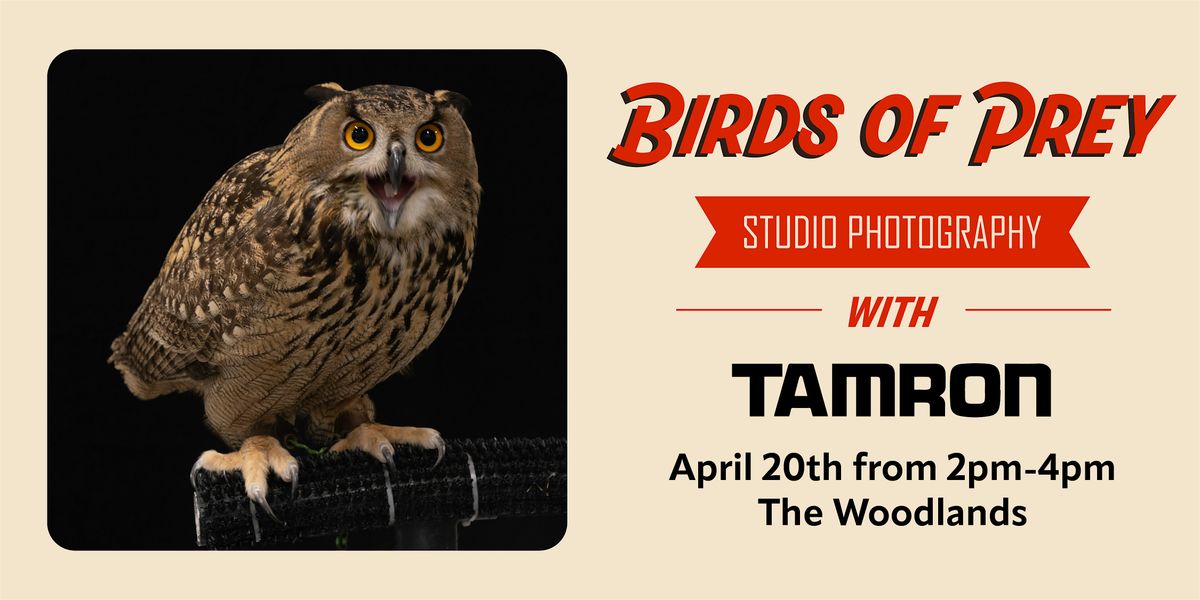 Birds of Prey Studio Photography With Tamron, Precision Camera & Video, Shenandoah, 20 April