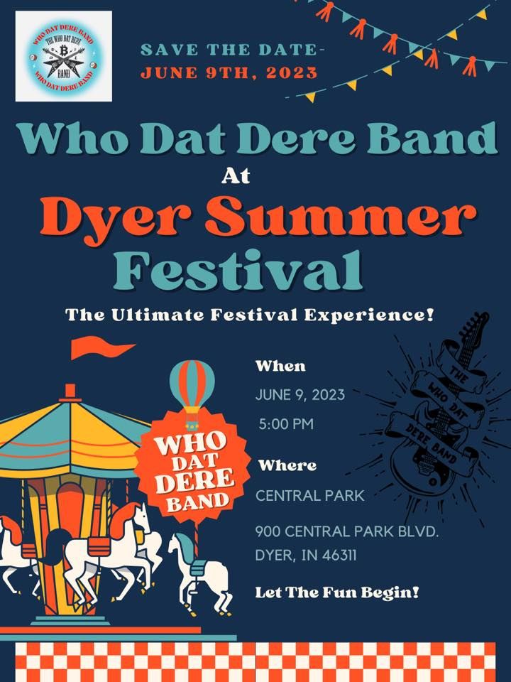 Who Dat Dere Making Their Way To Dyer Festival, Central Park Dyer