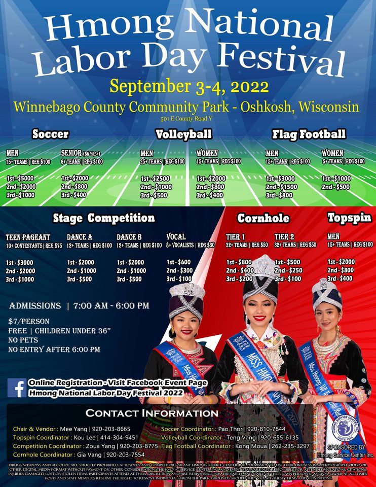 Hmong National Labor Day Festival 2022 Winnebago County Community Park Hmong National Labor Day Festival 2022 Winnebago County Community Park