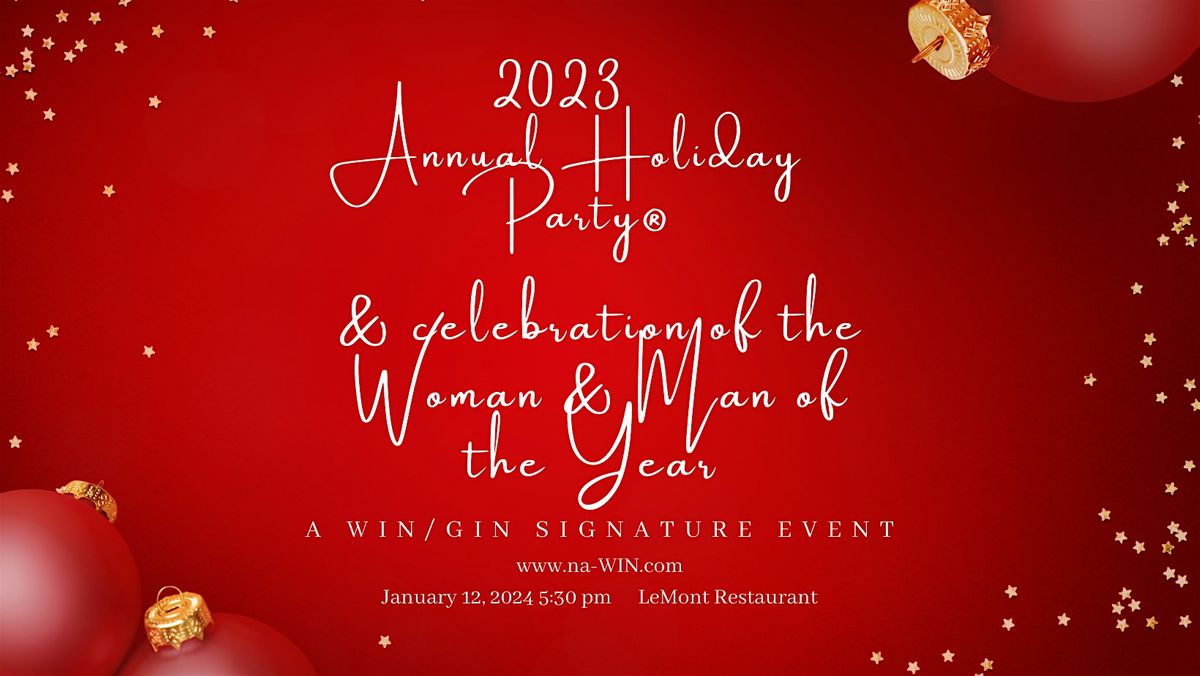 2023 Annual Holiday Party, a WIN/GIN Signature Event, LeMont Restaurant