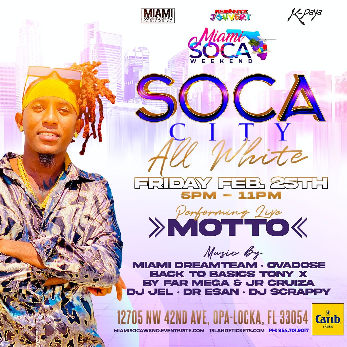 SOCA CITY (Miami Soca Weekend), Miami, OpaLocka, February 25 2022