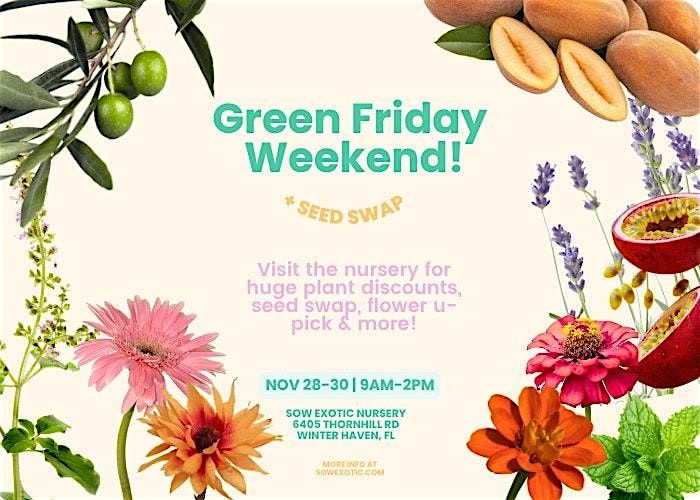Green Friday Sale & Seed Swap | Event in Winter Haven | AllEvents