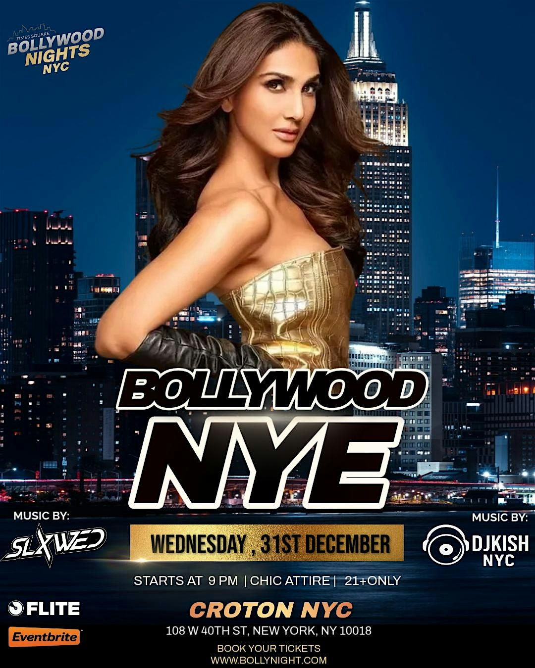 New Year Eve 2026  Bollywood Nights @ Croton NYC, 31 December | Event in New York | AllEvents