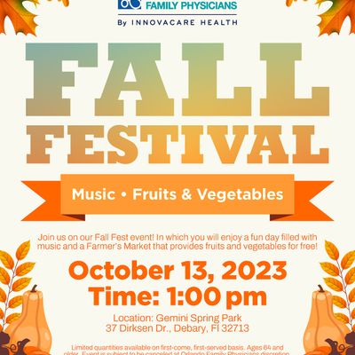 Fall Festival with Family First Medical