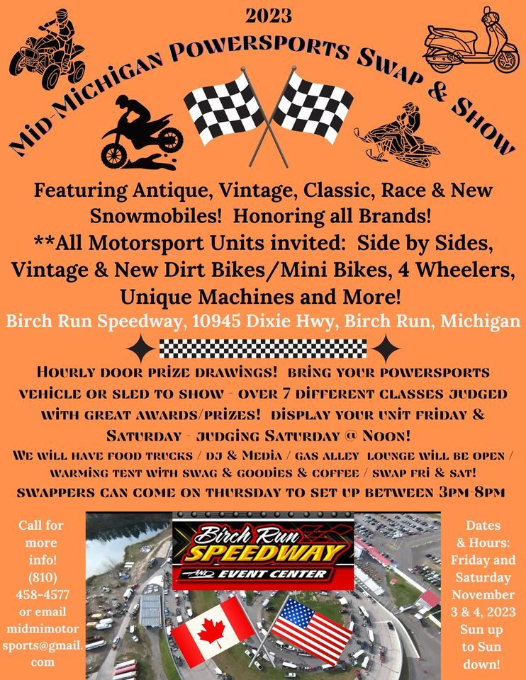 Birch Run, MI Powersports Swap and Show, Birch Run Speedway, November 3