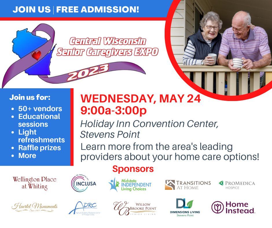 Central Wisconsin Senior Caregivers Expo 2023, Holiday Inn Stevens