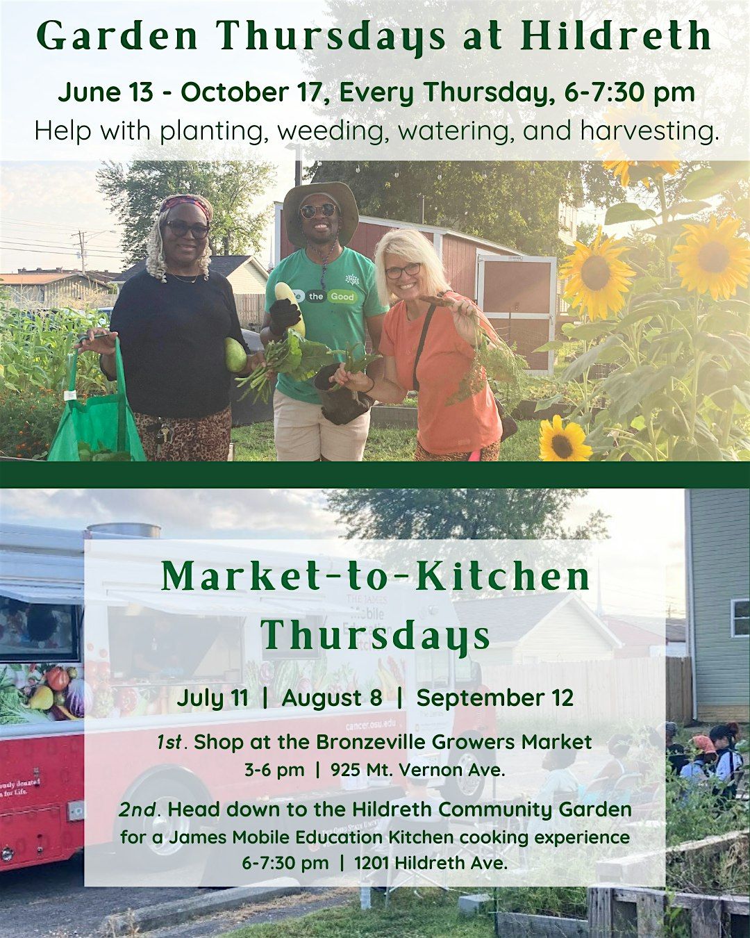 Sept. 12th Market-to-Kitchen Thursday by the Growing and Growth ...