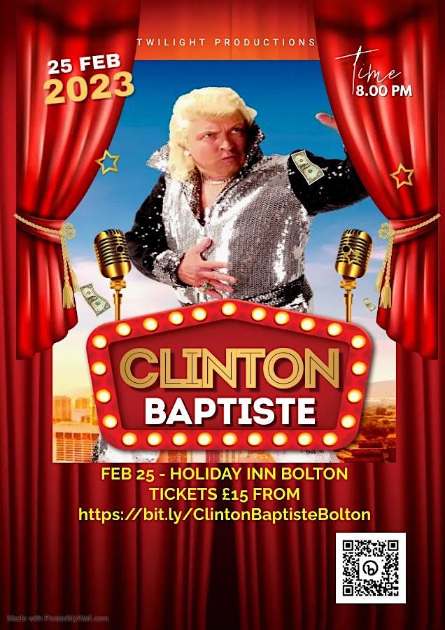 Clinton Baptiste Live In Bolton, Holiday Inn Bolton Centre, an IHG